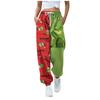 Women's Fashion Sport Christmas Printed Drawstring Pocket Casual Sweatpants Pants