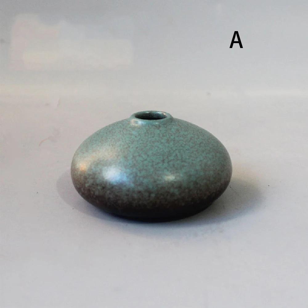 Ceramic Small Flower Vase Home Decoration Crafts Tabletop Ornament Simplicity Japanese-style Decoration