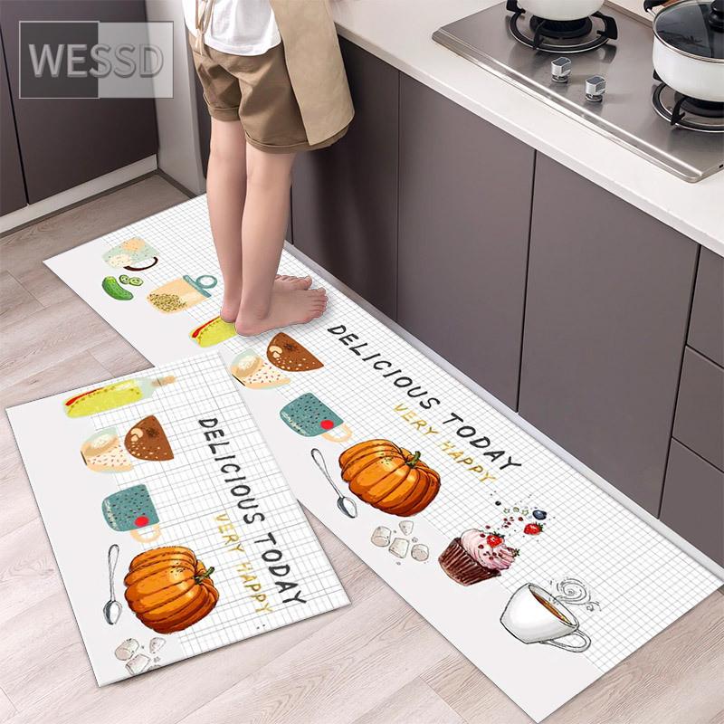 Набор ковриков для кухни в фермерском стиле 40X60CM 40X120CM, комплект из 2 предметов, коврик для ванной комнаты, нескользящий впитывающий моющийся коврик для дома