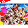Diamond Painting Cat Diamond Embroidery Sale Animal Full Round Rhinestone Picture 5d Diy Diamond