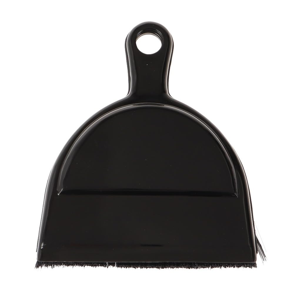 CAPTAIN STAG Dustpan Broom BBQ Tidying Mini Broom Set Black Width 165 X Depth 200 X Thickness 30mm UG-3289