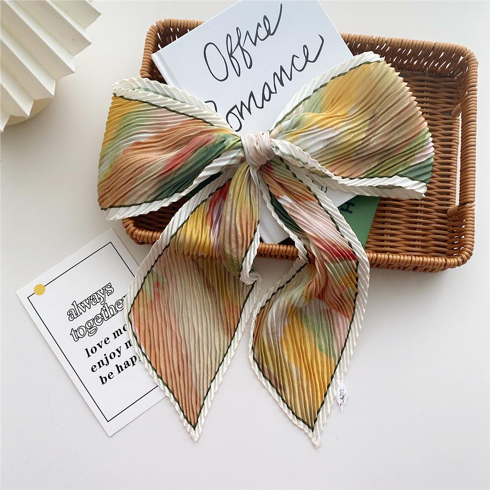 New Scarves Silk Scarves Women'S Spring And Autumn Season Long Decorative Professional Scarves Summer Thin Styles Paired With Shirts Stylish