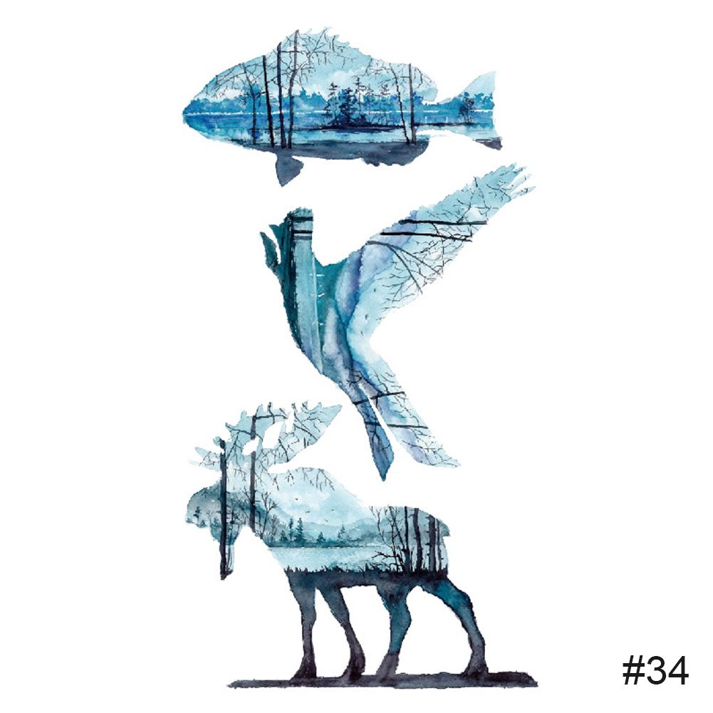 Temporary Small Fresh Tattoo Stickers Waterproof Long Lasting Tattoo Stickers Body Art Paste Painting Tattoo For Women Men