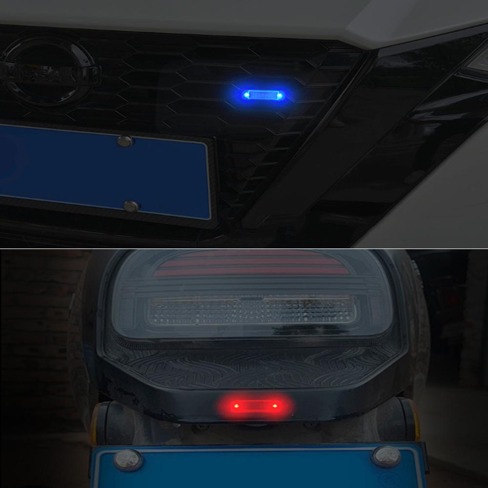 Мини светодиодный автомобильный предупреждающий свет на солнечной энергии, ночная охранная имитация сигнализации, беспроводная противоугонная предупреждающая лампа, мигающая имитация сигнализации