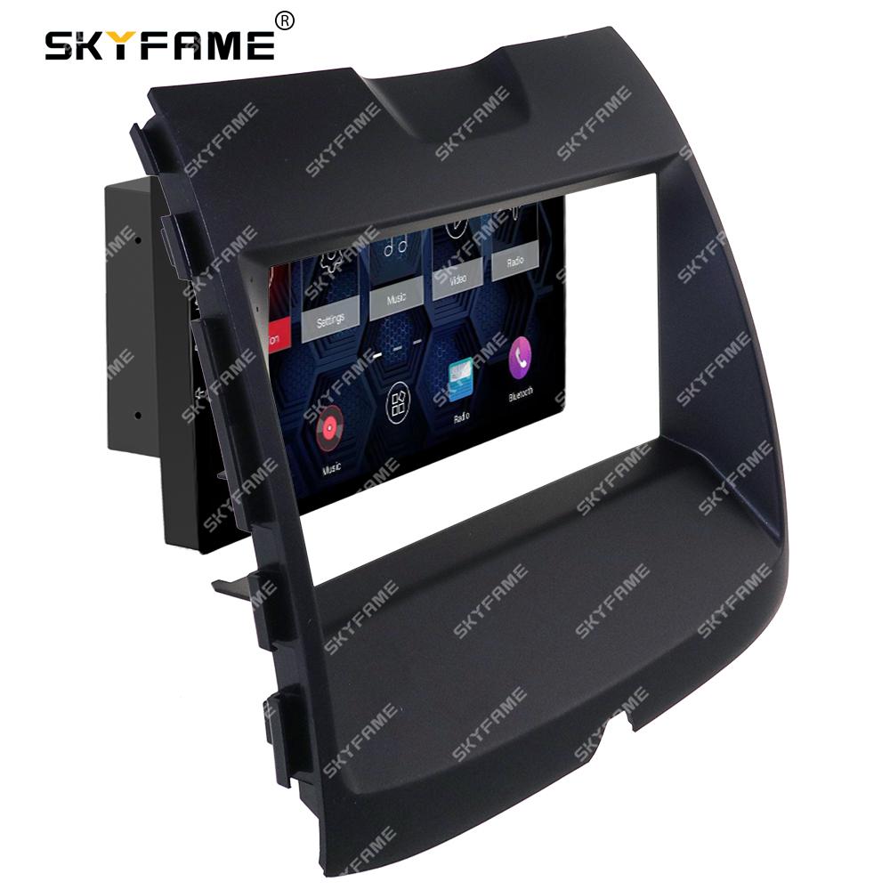 SKYFAME Car Frame Fascia Adapter Canbus Box Decoder Android Radio Dash Fitting Panel Kit For Ford Edge S-MAX Ranger