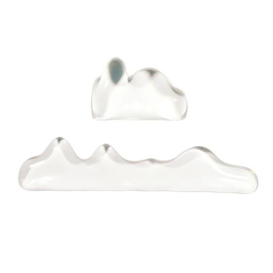 2 Pcs Gel Wrist Rest Set Clear Wrist Pad for Keyboard with Mouse Wrist Rest Ergonomic Hand Wrist Support Pad for Computer Laptop Office Gaming