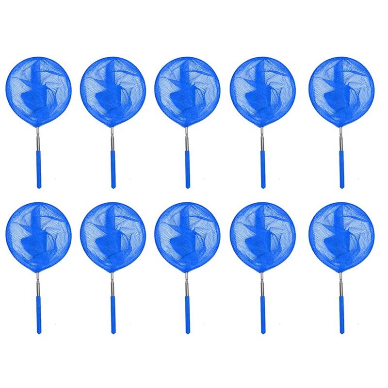 For Tubs Spa Fish Tank Swimming Pools Cleaning Net 10PCS Pool Skimmer Net With Extendable Telescopic Pole