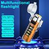Multifunction Flashlight Life Waterproof Type-C Rechargeable Super Bright Portable Outdoor Fishing Hiking Camping Mini Igniter LED Torch