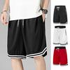 Men Sport Shorts Elastic Waist Adjustable Drawstring Quick-Drying Gym Shorts with Pockets Loose Fit Running Shorts