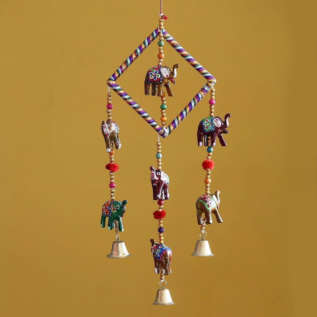 New Handcrafted Decorative Elephant Wall/Door/Window Hanging Bells