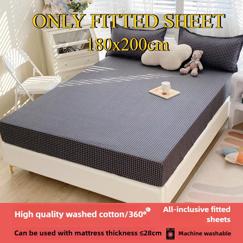 Простыня на резинке Не линяющая Не скатывающаяся Цельная простыня Нескользящая Разные размеры Постельное белье Покрывало-протектор