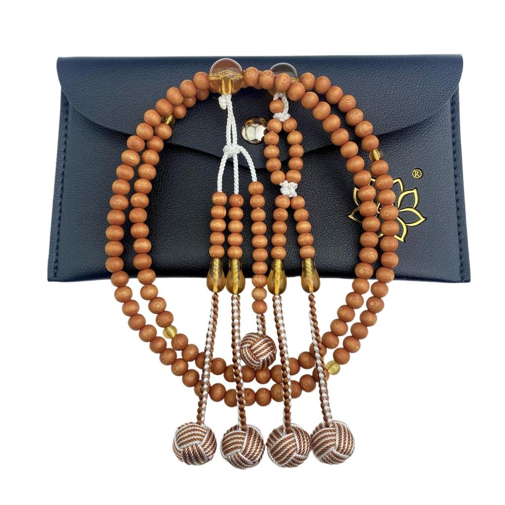 Myorenka SGI Prayer Soka Includes Prayer Bead Selectable Size Crafted from Banana PC Odamaki SGI Praying Beads Beads, Gakkai, Unisex, Bag, Wooden, (8