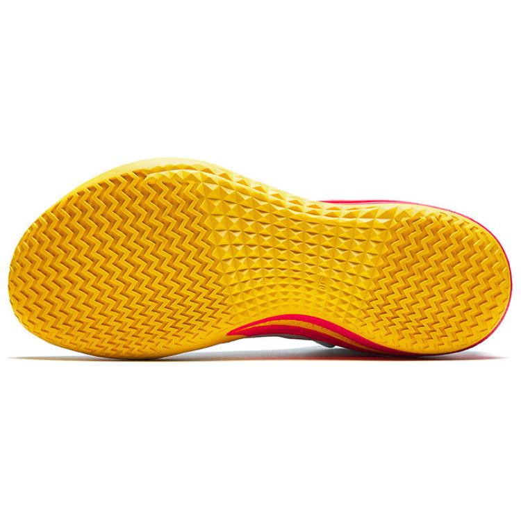 Anta Assault 1-го поколения 1 Нескользящие Низкие Баскетбольные Кроссовки Мужские Серые Красные Кроссовки 112421109-8