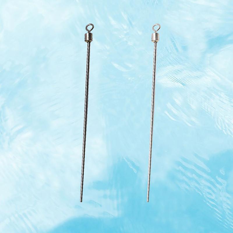 Fishing Bearing Swivels 20Pcs Corrosion Resistant Long Pole Fishing Connectors Practical Tackle for Saltwater Sea Fishing