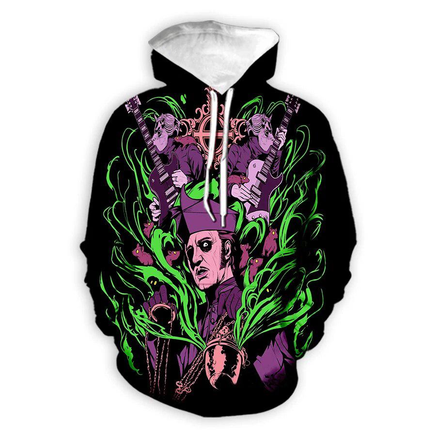 Ghost Band 3D Print Hoodies Men Women Fashion Streetwear Hip Hop Y2k Hoodie Pullovers Casual Hooded Sweatshirts Kids Clothing