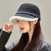 Women's Retro Plush Burr Equestrian Hat Versatile Windproof Warm Hat Autumn and Winter New British Style Hat
