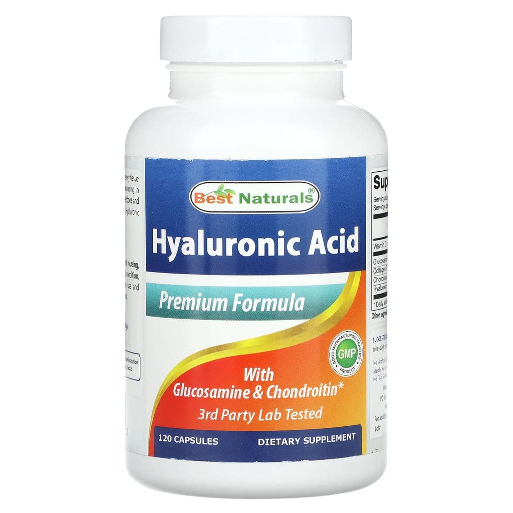 Hyaluronic Acid with Glucosamine and Chondroitin, 120 Capsules
