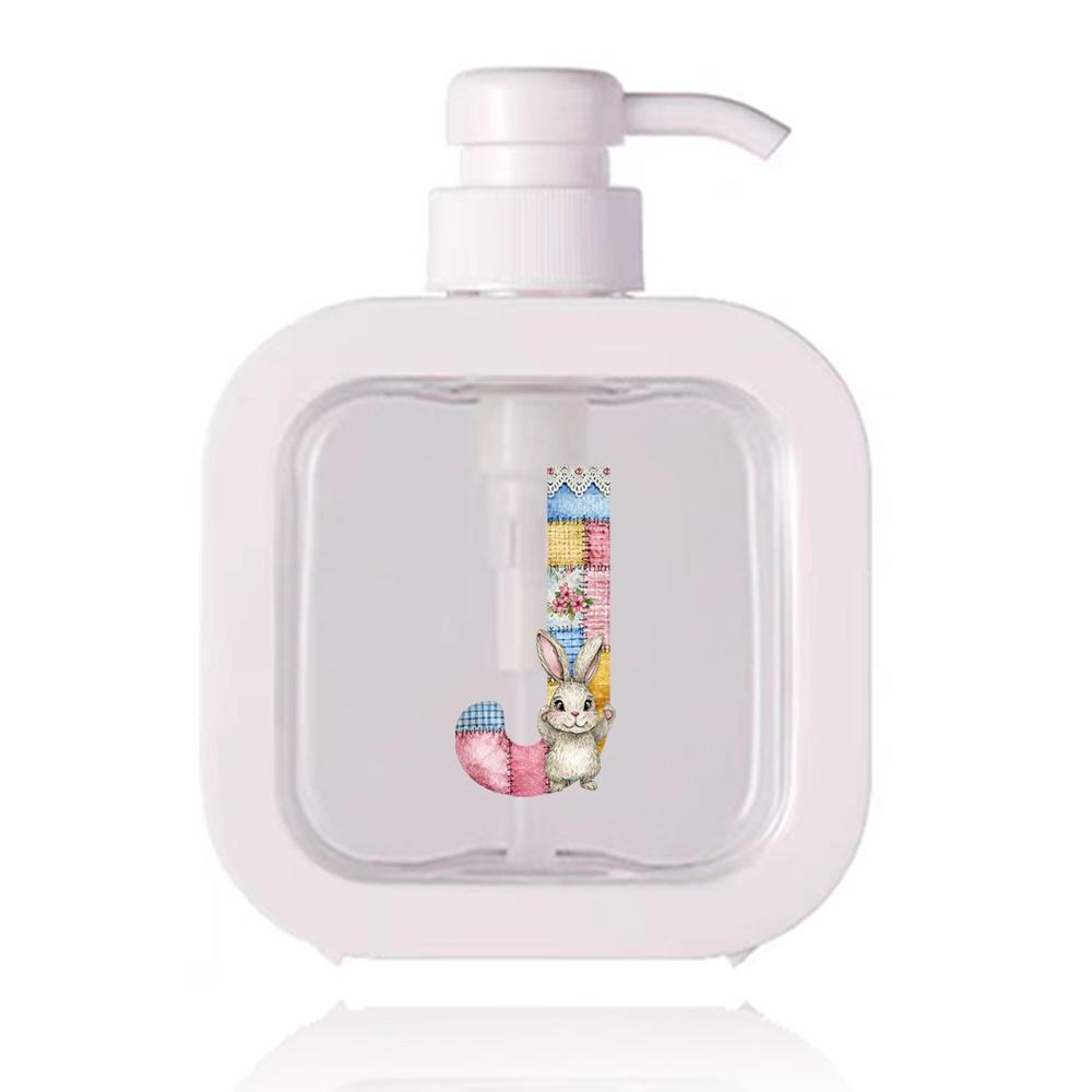 500ml Refillable Lotion Pump Bottle Empty Plastic Dispenser Leakproof Portable for Body Lotion Hand Wash Shower Gel Office Gift