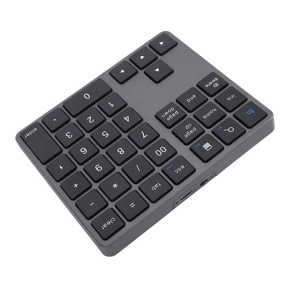 35 Keys Numeric Keyboard with Receiver 2.4G Wireless BT5.0 BT3.0 Number Keypad for OS X Laptop