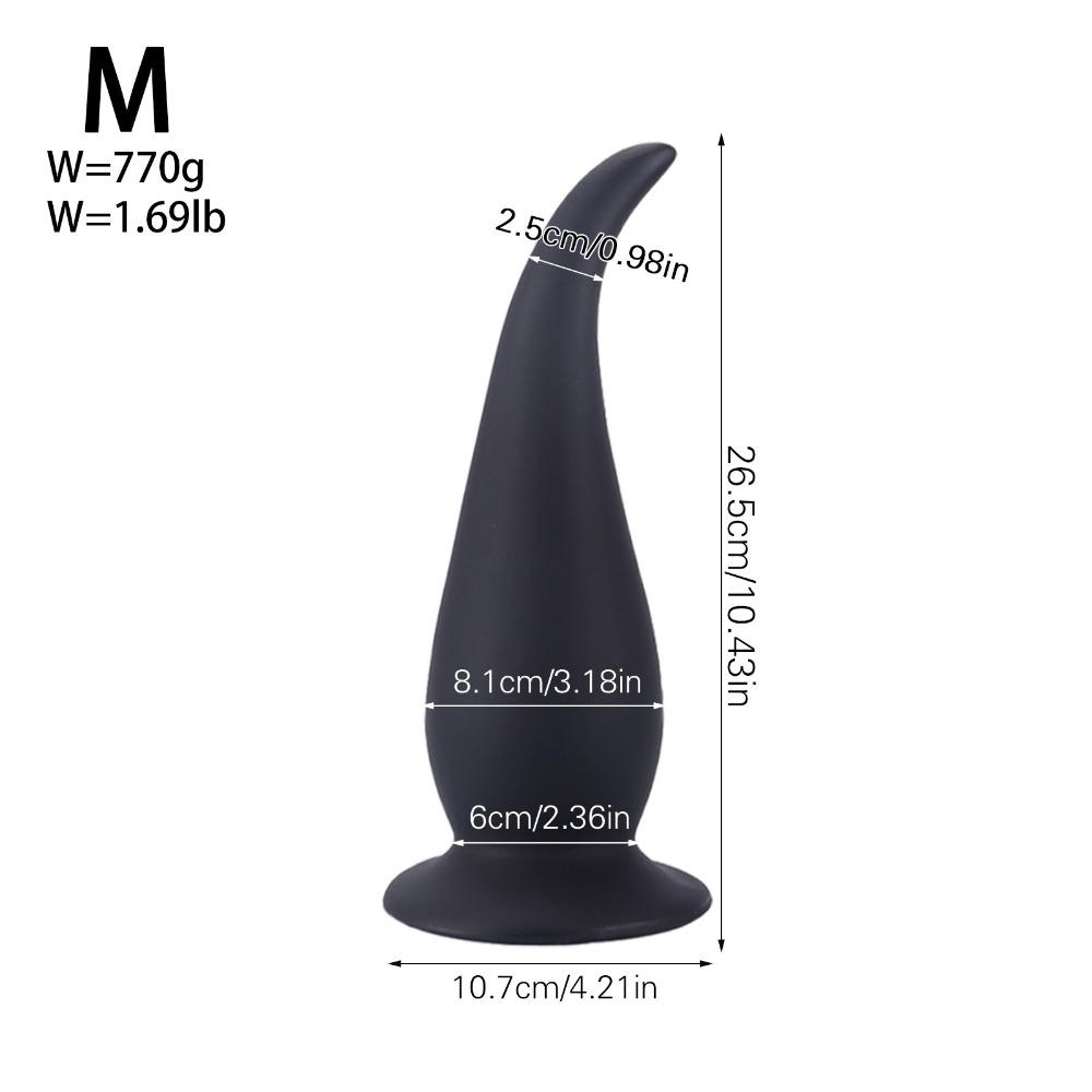 Очень большой толстый хвостовой анальный плаг - Силиконовая игрушка для анального расширения для мужчин и женщин, Игрушка для взрослых