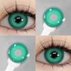 Eyeshare Colored Contact Lenses 2pcs Hybrid Eyes for Brown Iris Natural Yearly Lens 14.2mm Soft Contact Lenses