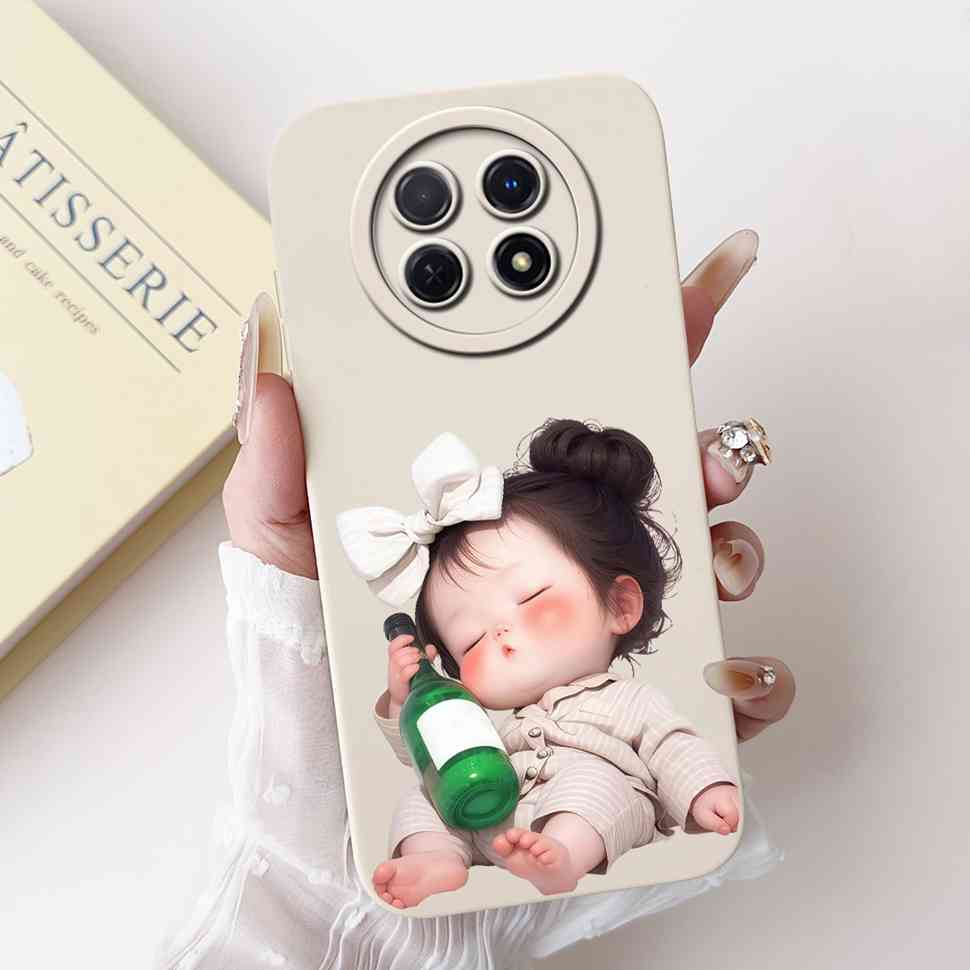 For Huawei nova Y91 Case STG-LX1 Cute Cartoon Rabbit Soft Silicone Cover For Huawei Enjoy 60X STG-AL00 6.95" Butterfly Shell