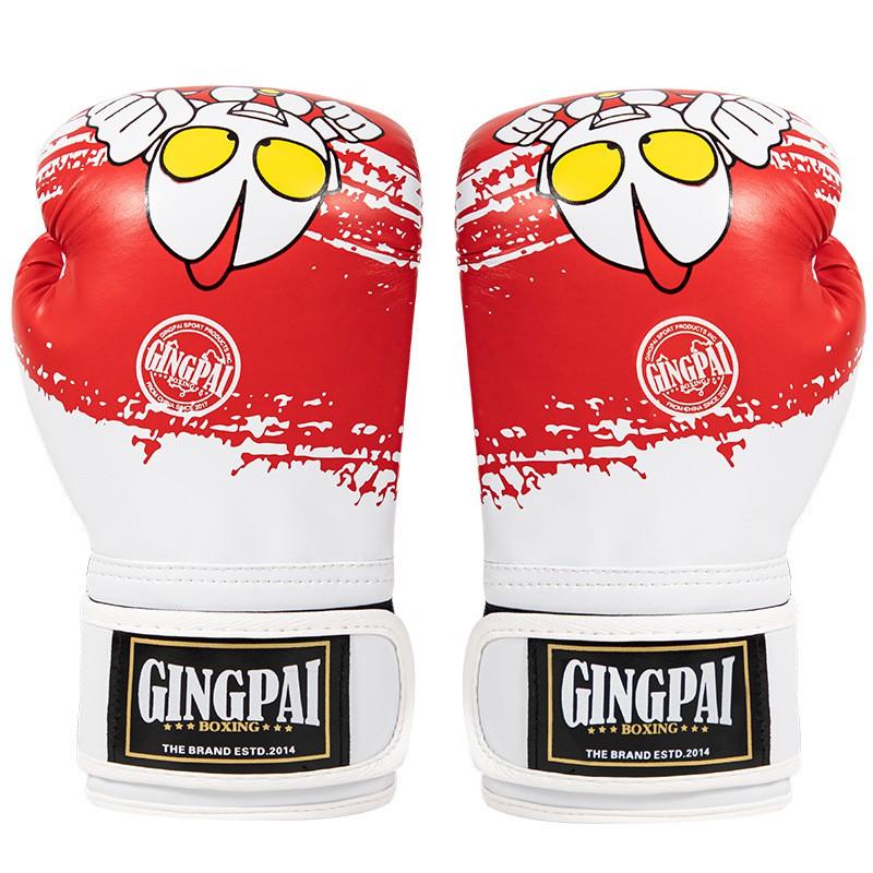 Kids Boxing Gloves Muay Thai Kickboxing Training Punching Bag Exercise PU Leather 4oz 6oz Child Safety Gear