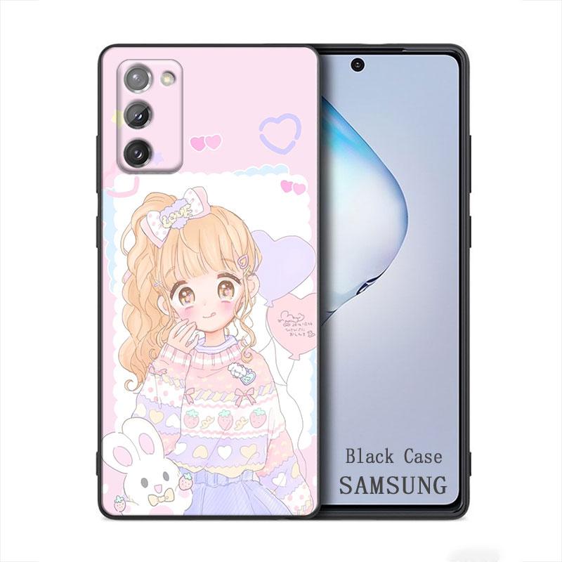 Kawaii аниме милая красивая девушка Samsung Galaxy A91 A73 A72 A71 A53 A52 A7 M62 M22 M30s M31s M33 M52 F23 F41 F42 5G чехол для телефона