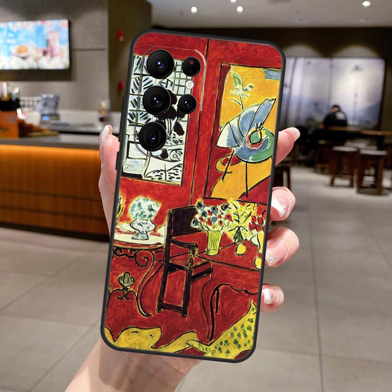 Henri Matisse Art Painting Phone Case For Samsung Galaxy S25 Ultra S24 S23 S22 S21 FE S9 S10 S20 Plus S24 FE Soft Cover