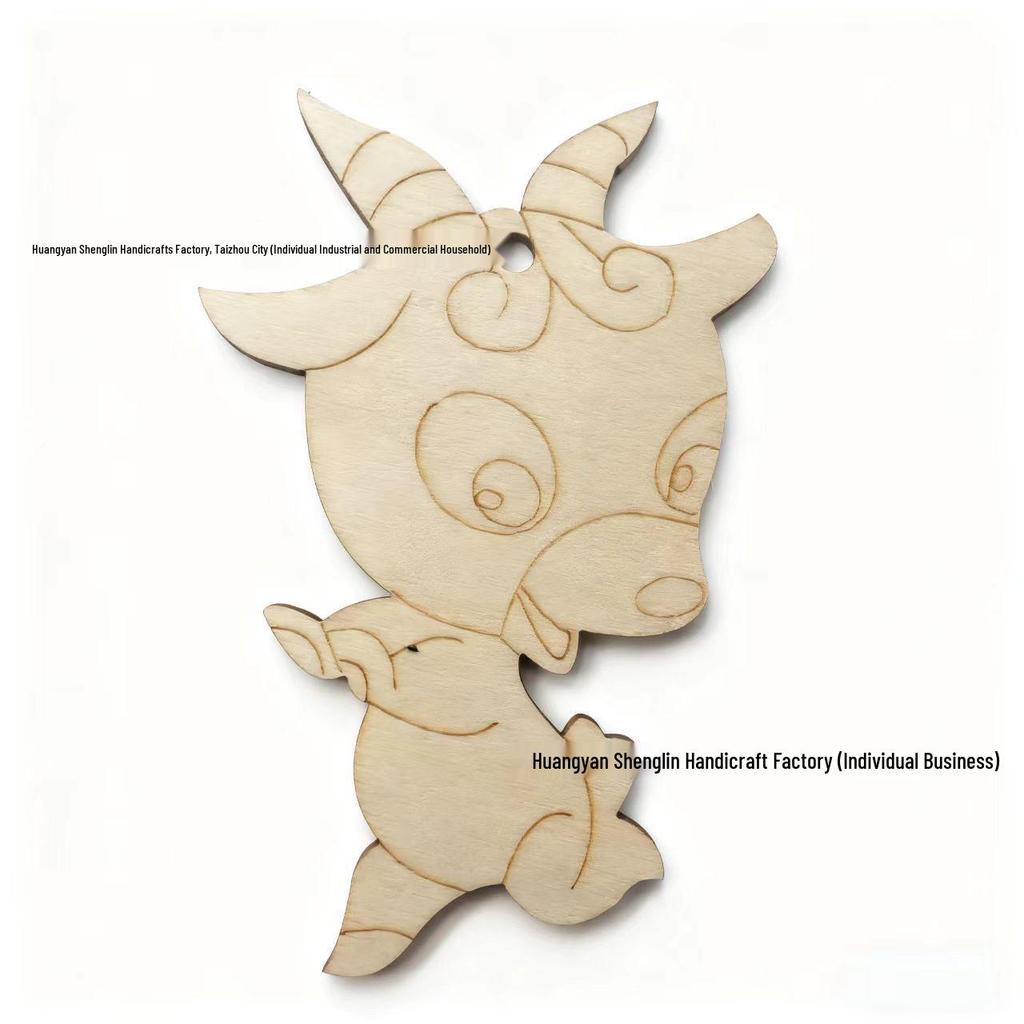 Unfinished Wood Zodiac Shape Ornaments for Festivals