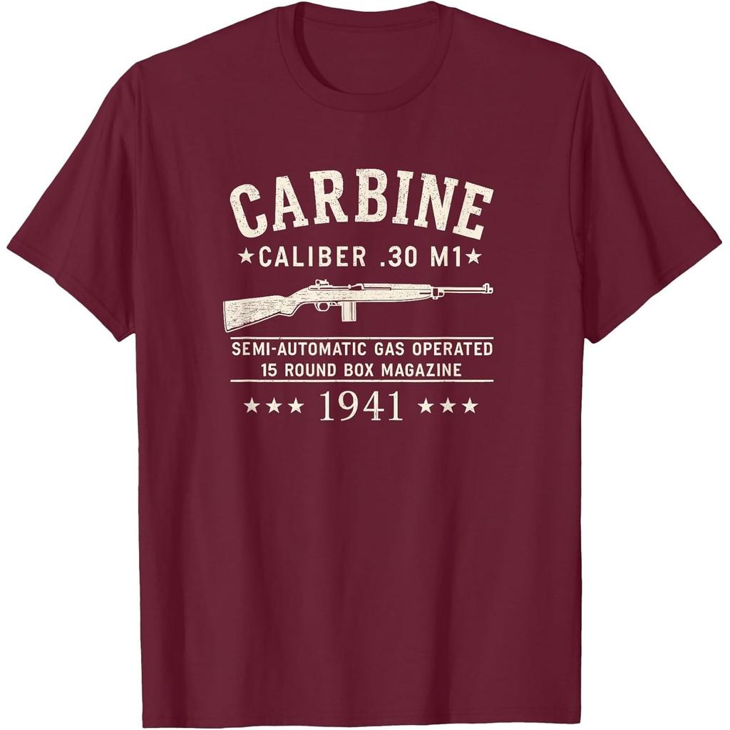 M1 Carbine 1941 Rifle Graphic Print Mens Cotton Crewneck Tshirt Casual Vintage Tee