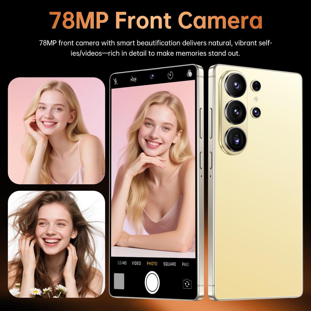 Смартфон S26 Ultra: HD, Большой экран, 6 ГБ + 128 ГБ, Android
