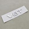 3D ABS Logo V6T Emblem V8T V10 Letters Car Sticker Fender Badge For  nlux7 S4 S5 S6 A6 A7 A8 S8 Q5 SQ5 SQ7 Q8 R8 RS6 Accessories