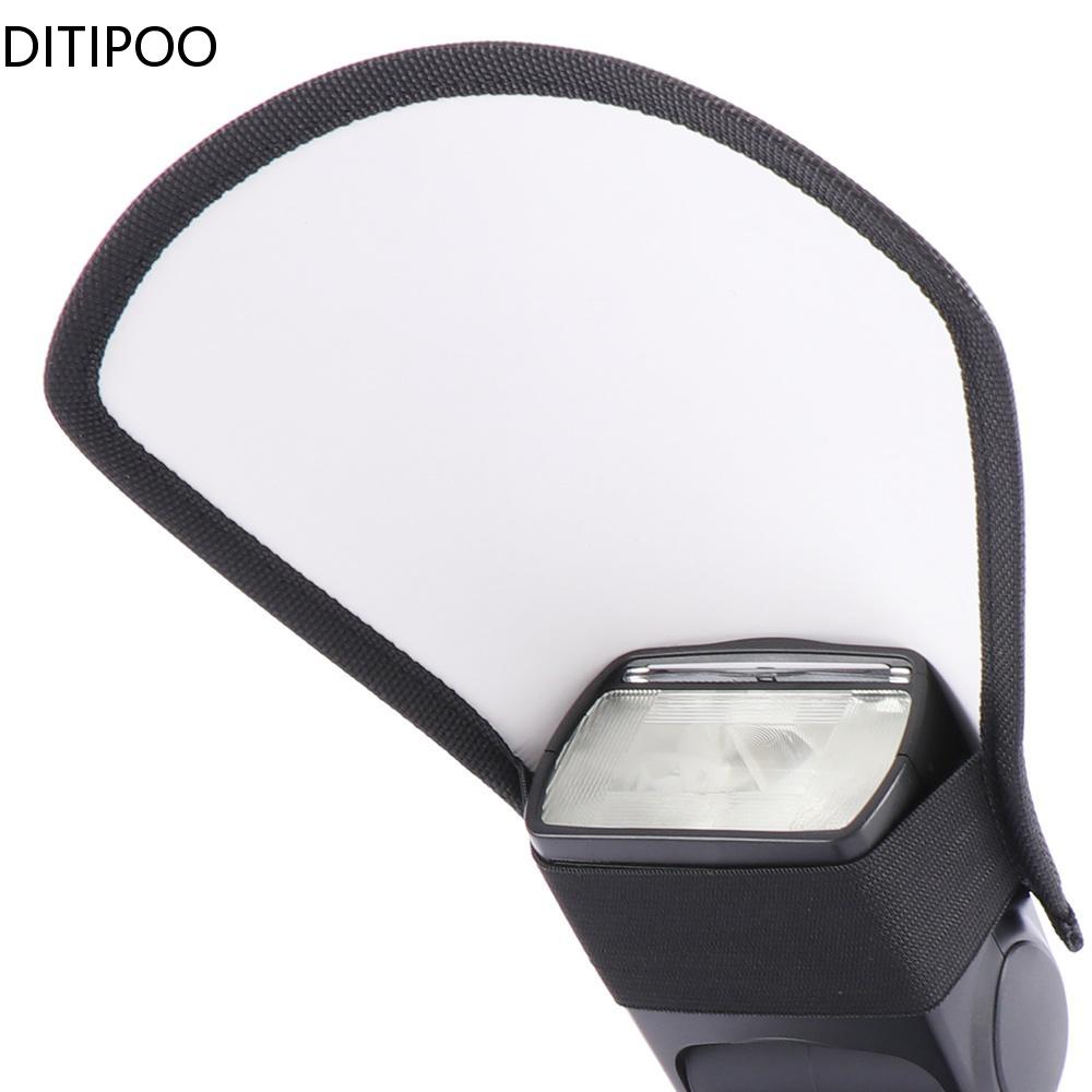 2-in-1 Silver/White Camera Flash Diffuser Double-sided Flash Softbox Photo Light Reflector For Cameras difusor flash