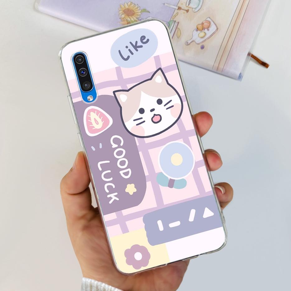 Для Samsung Galaxy A50 Чехол A30s A50s Милый Модный Расписной Задний Чехол Чехол для Телефона Для Samsung A50s Galaxy A30s A 50 s Мягкие Fundas