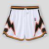 Unisex Retro Mesh Basketball Shorts - Breathable, Double-Layer, Above-Knee Casual Wear for Summer