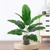 Large Tropical Palm Tree Plants Leaves Real Touch Fake Large Banana Plants Leaves Green Plant Branch Bouquet Home Garden Decor