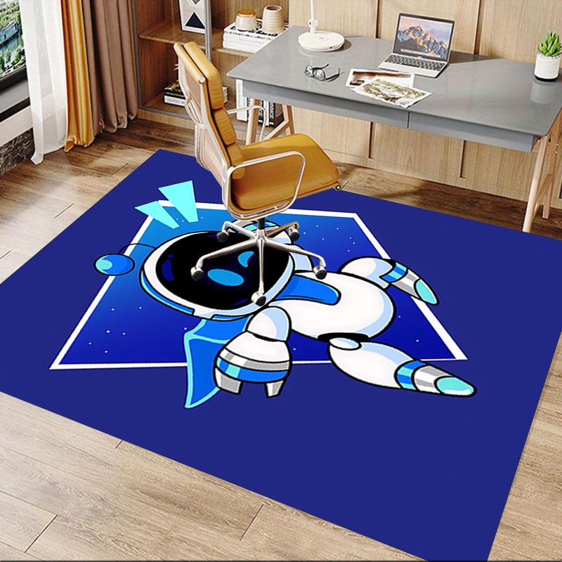 1pc Space Adventure Bot Carpet for Playroom Bedroom Living Room Sofa Home Decor,kids Game Area Rug Non-slip Floor Mat Y7235
