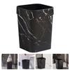 Black Bathroom Decor Marble Trash Can Garbage Car Square Office Black Bathroom Decor Plastic for