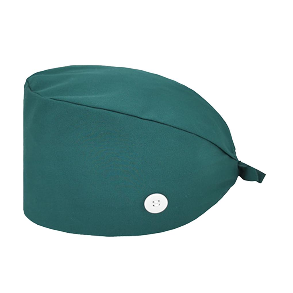 Шапочки-скрабы Дышащая Однотонная Шапка Регулируемая Салон Красоты Тыквообразная Шапочка для Ухода Встроенная Потовпитывающая Лента Аптека