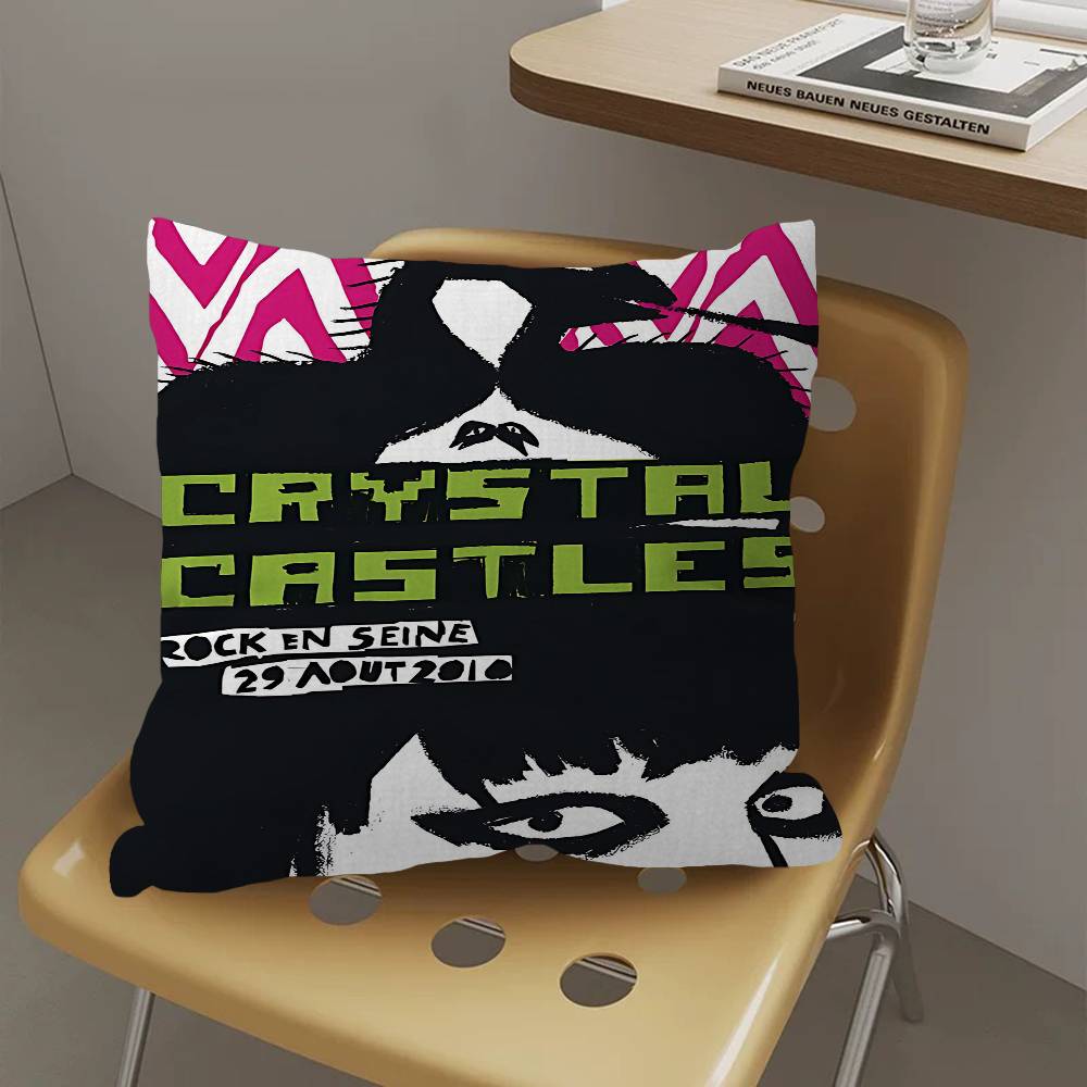 Группа C-Crystal Castles Подушка Подарок Декор для дома и офиса Спальня Диван Автомобильная Подушка Чехол 45x45