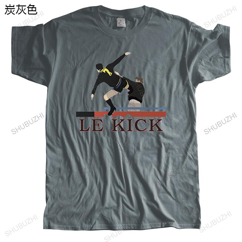 Новая мужская забавная футболка, черные топы для мужчин LE KICK JY CANTONA FUNNY, модная унисекс-хип-хоп футболка, европейский размер, прямая поставка