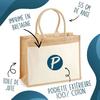 Cabas jute avec poche Propriété du Meilleur Frère Cadeau homme humour fête des pères retraite collègue travail grand sac courses