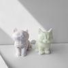 3D Cute Cat Silicone Candle Mold DIY Animal Kitten Scented Plaster Drip Rubber Gypsum Home Ornaments Handmade Soap Resin Mould