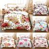 Flower Duvet Covers Twin Bed Set Full Queen King Size Comforter Bedding Sets 2PCS 3PCS Single Double Quilt Cover Pillowcase Thin