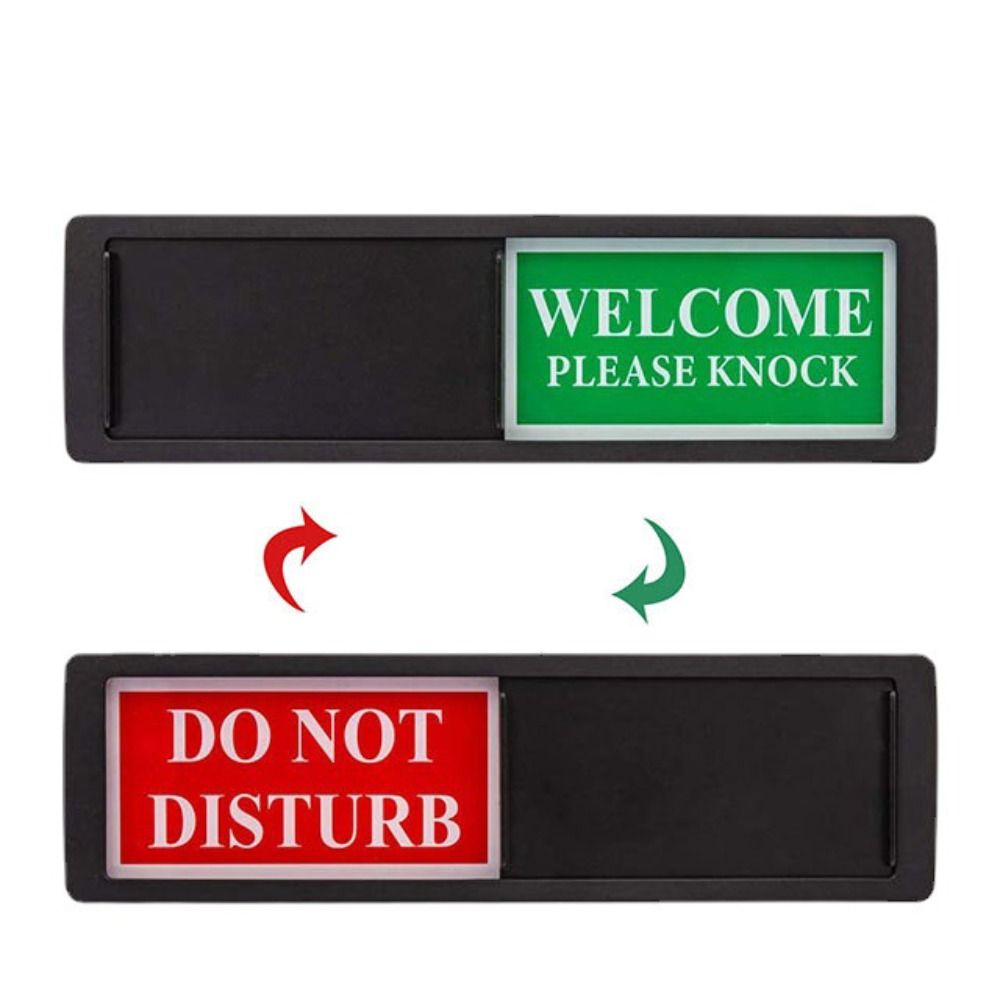 ABS Office Door Sign Waterproof Door Slider Signs Durable Hotel Bulletin Board Meeting Room