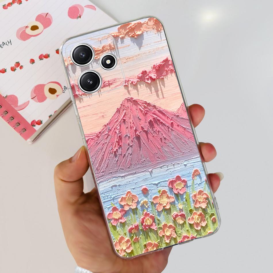 Чехол для Xiaomi Redmi 12 5G 2023 Redmi 12 5G Элегантный узор Мягкий силикон ТПУ Задняя крышка телефона Для Redmi 12 5G Глобальный