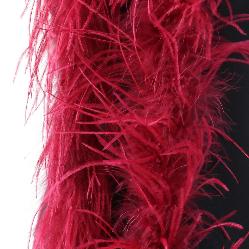 Полоски из страусиной шерсти макароны красочные аксессуары для одежды плюшевые полоски «сделай сам» перья 