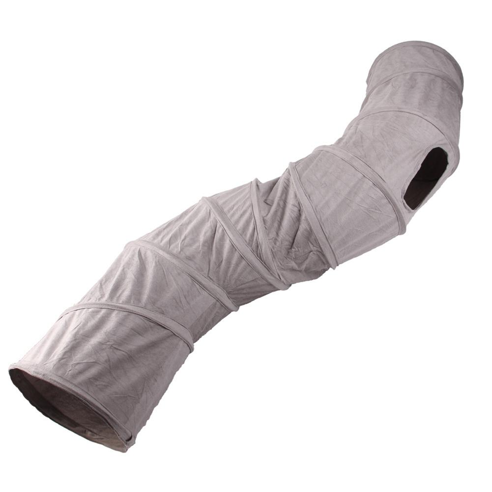 Туннель для кошек, складной, S-образный, для кошачьих игрушек, пещера для кошачьих игр, интерактивная игрушка, товары для домашних животных, для кошек, кроликов, щенков, морских свинок