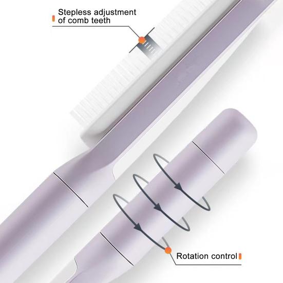 2 шт. самоочищающаяся щетка для волос с вращающейся ручкой, выдвижная щетина, массажная расческа для кожи головы